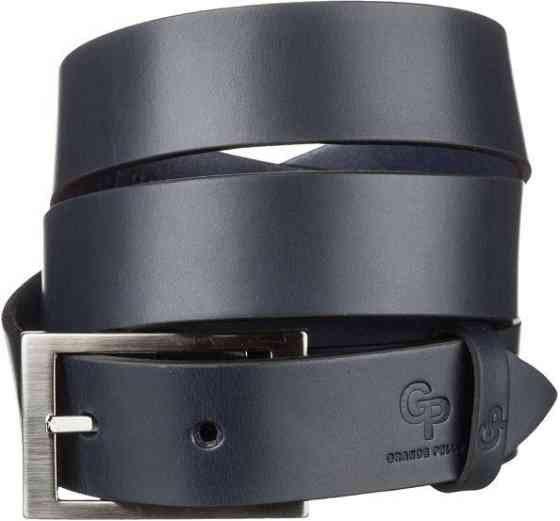Ремень мужской Grande Pelle 11058 кожаный Синий Киев