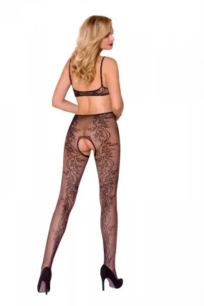 Бодістокінг з ажурної сітки із вирізами з боків та доступом Casmir CA002 чорний Львів