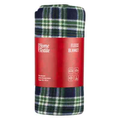 Плед Ardesto Christmas Fleece 130x160см, 100% поліестер, клітинка, зелений (ART0718PB) Вінниця