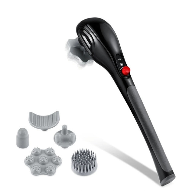 Масажер ручний для тіла B-6 + 5 насадок (Чорний) Київ - фото 1