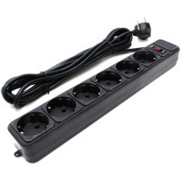 Мережевий фільтр живлення Gembird SPG6-G-6B Київ - фото 1