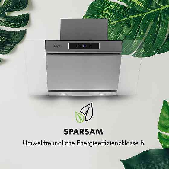 Вытяжка Balzac 80 без головы 80 см 190 Вт 610 м³/ч LED touch нержавеющая сталь / стекло 80 см (Германия, Ровно