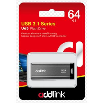 USB флеш накопичувач AddLink 64GB U65 Gray USB 3.1 (ad64GBU65G3) Вінниця - фото 4