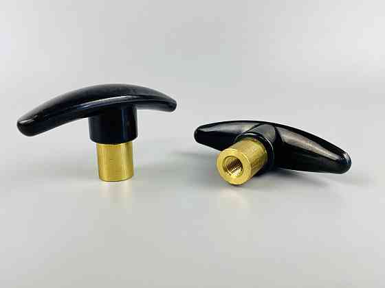 Наконечник важеля універсальний М8, L80 (чорний), латунна втулка різь внутрішня М8 Мукачево