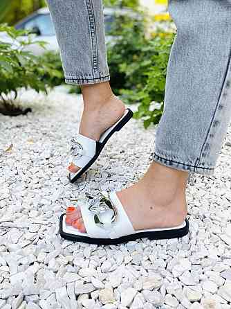 Sothby 's Шльопанці жіночі Sothby 's M-501 білі (літо, шкіра натуральна) (4612) Коломыя