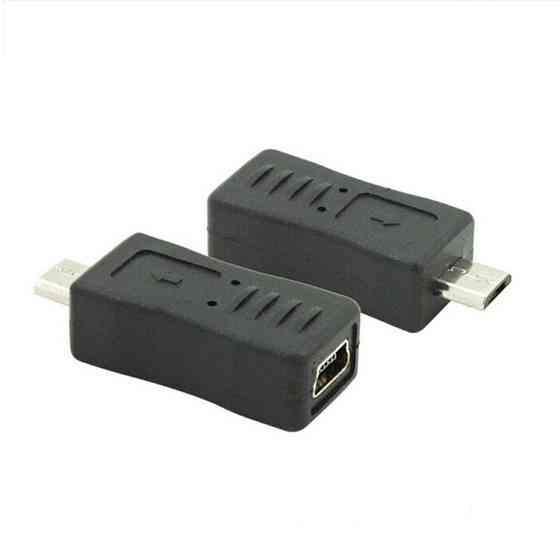 Переходник miniUSB мама – microUSB папа, адаптер-коннектор для зарядных устройств и кабелей Киев