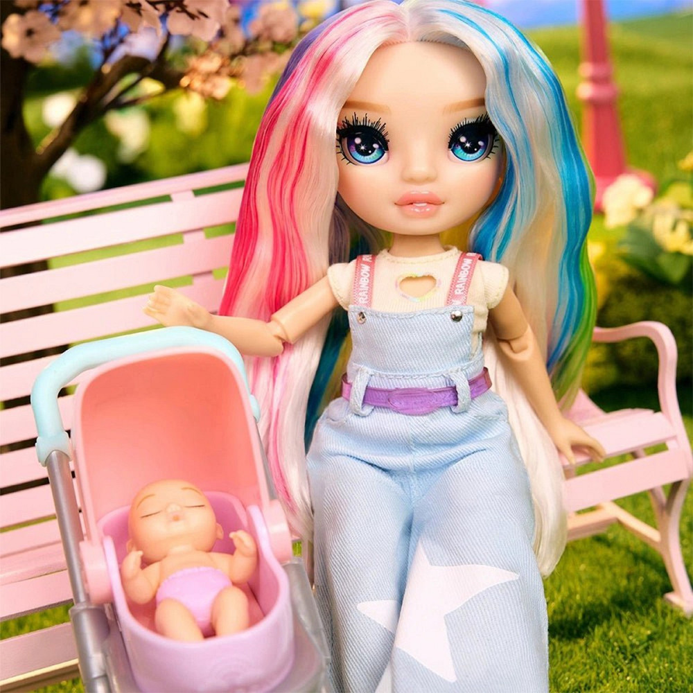 Ігровий набір з ляльками Rainbow High серії Junior High Babysitters — Амая Днепр - изображение 9