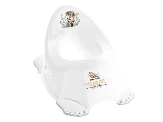 Горщик дитячий з музикою антиковзкий WILD&FREE LITTLE FOX white green Київ