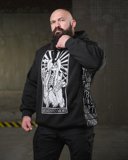 Теплая худи ghetto  Momento mori РА5087 Одесса - изображение 1