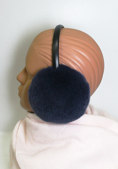 Наушники меховые женские из Rex Темно Синий Харьков - изображение 3