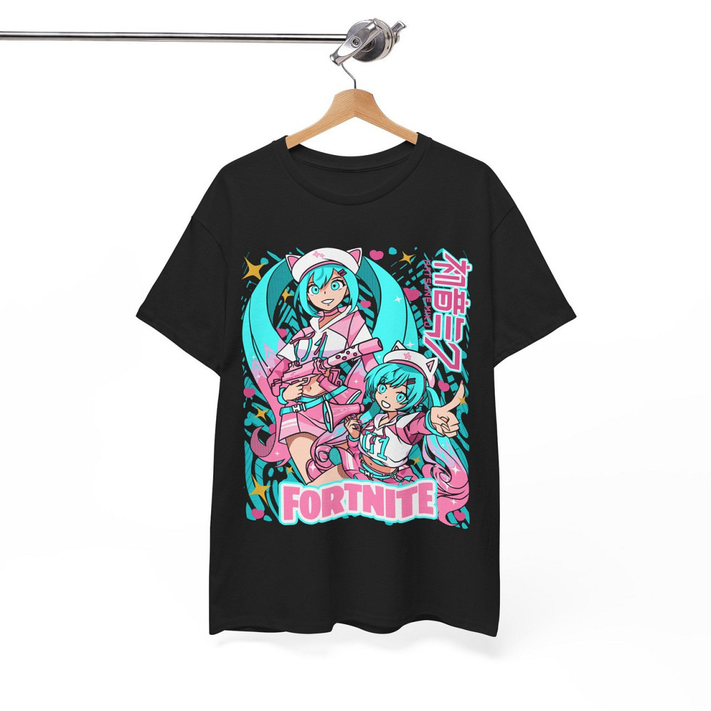 Футболка для мальчика аниме Хатсуне Мику Форните Гирл оверсайз (рост от 165 до 180 ) Черний AnimeJ0272m Днепр - изображение 8