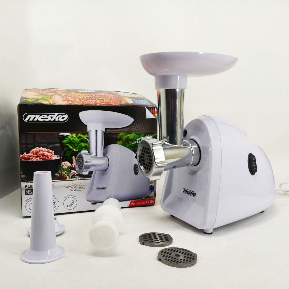 Мясорубка обычная Mesko MS 4809 1500Вт, Мясорубки для колбасы, Мясорубка с решеткой для фарша TA-24 Львов - изображение 7