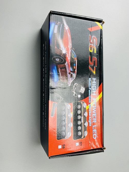 Маячок проблисковий S7 стробоскоп автомобільний 9-80V 18 led діодів білий спалах під скло Мукачево - фото 9