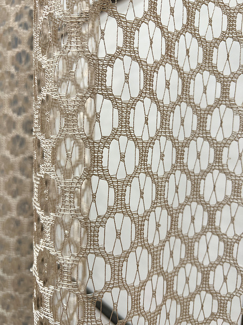 Кухонна арка VR-Textil № 000к сітка з макраме бежевий 270х160 см (51-270) Київ - фото 4