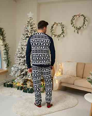 Чоловічий комплект зі штанами — Новорічний орнамент- Family look для сім'ї Tom John 93435 M Київ