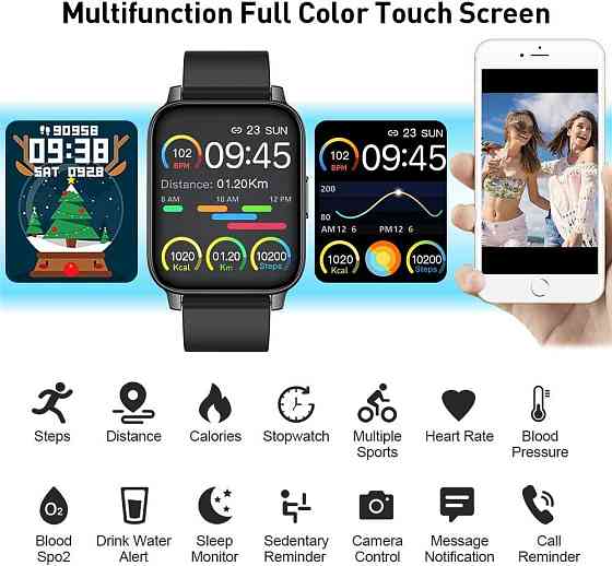 Умные часы Smart Watch Hero Smart Band 3 P36 IP67 Black из Германии Днепр