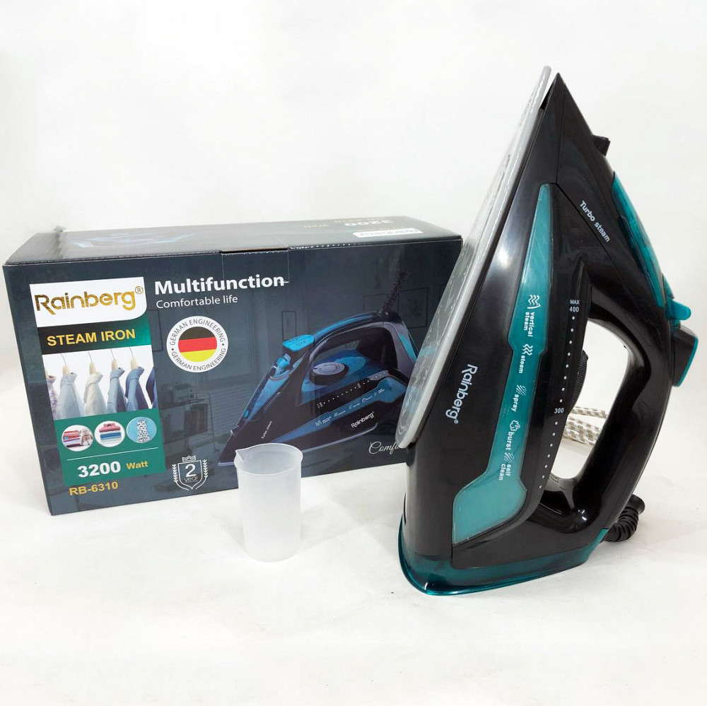 Паровой утюг для глажки одежды и штор Rainberg RB-6310, Утюг для глажки стрелок на брюках UA-77 Ивано-Франковск - изображение 3