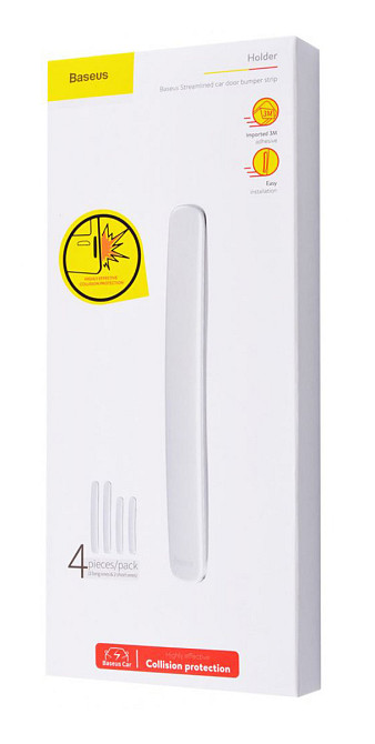 Захисні накладки Baseus Streamlined car door bumper strip White Киев - изображение 1