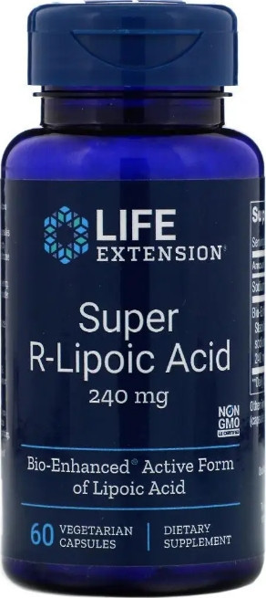 Ліпоєва кислота Life Extension  R-Lipoic Aci 240 мг 60 кап Київ - фото 1