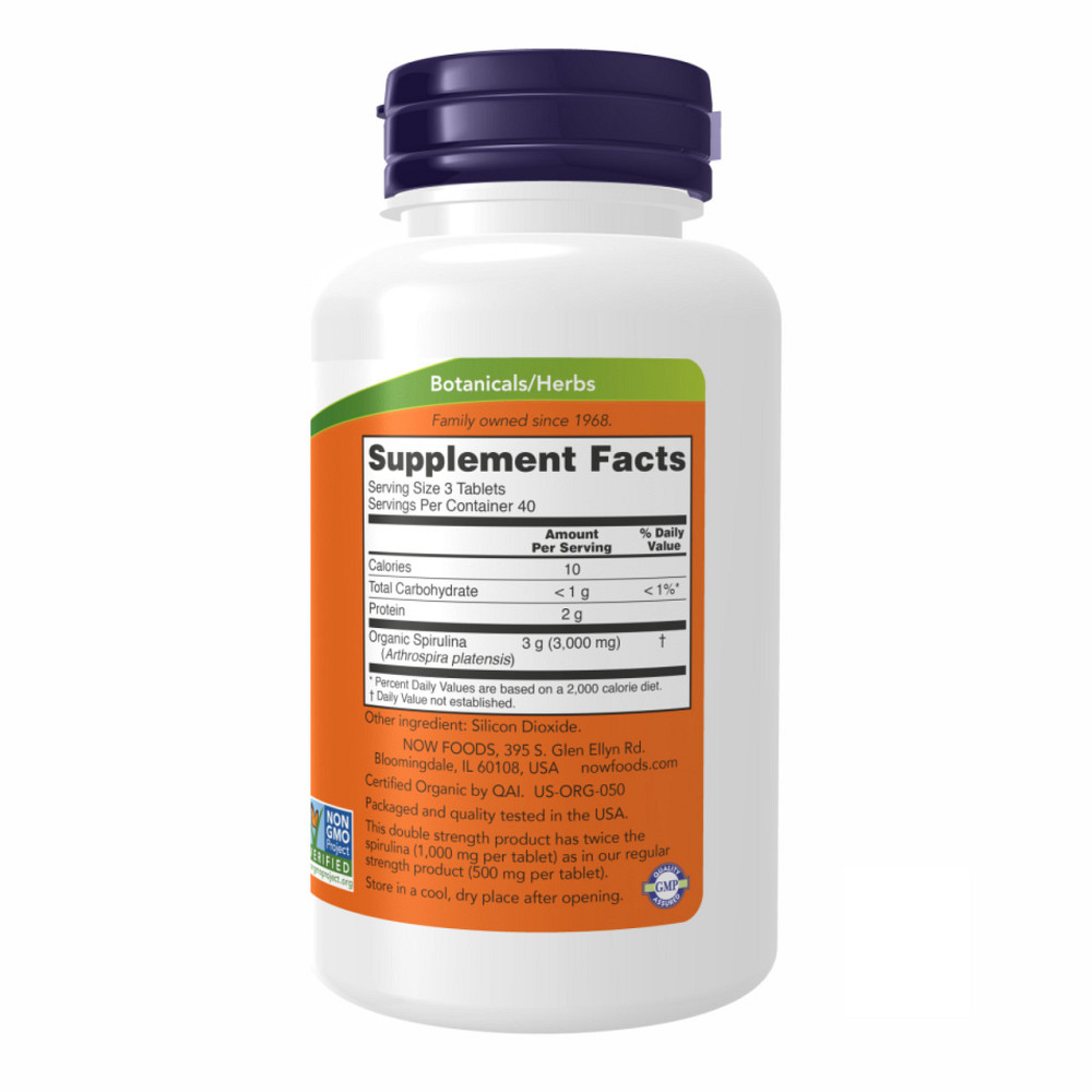 Cпирулина Now Foods Spirulina 1000 mg 120 таб Киев - изображение 2