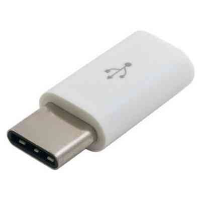Перехідник Lapara USB 3.1 Type-C male to Micro USB female OTG (LA-Type-C-MicroUSB-adaptor white) Вінниця