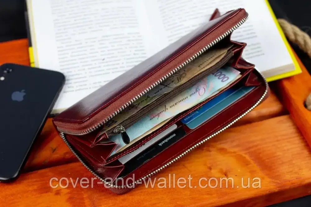 Презентабельне чоловіче портмоне клатч із гладкої шкіри Boston B5-018 Київ - фото 12