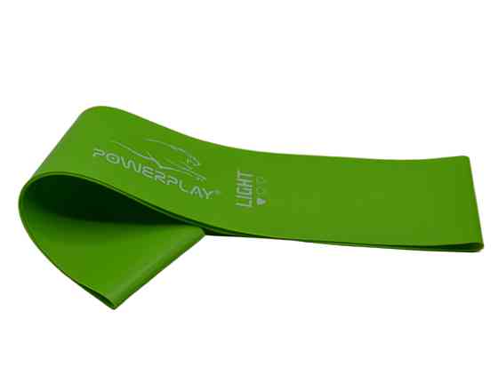 Резинка для фітнесу PowerPlay 4114 Mini Power Band 0.8мм. Light Зелена (5-8кг) Кам'янське