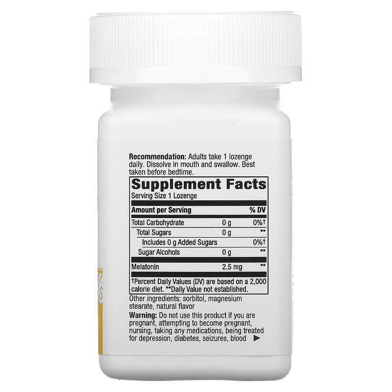 Мелатонін Nature's Way Melatonin 2,5 мг 100 льодяників Київ - фото 2