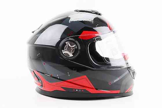 Шолом інтеграл, закритий BLD-М65 М (57-58см), ЧОРНИЙ/ЧЕРВОНО-СІРИЙ Киев