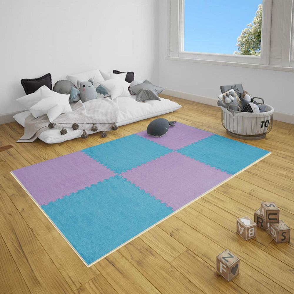 Пол-пазл плюшевый 60х60х1см Голубой (D) SW-00002091 Киев - изображение 8