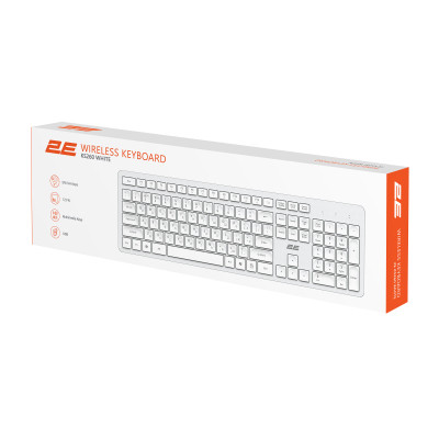 Клавиатура 2E KS260 106key Wireless UA White (2E-KS260WWH_UA) Винница - изображение 2
