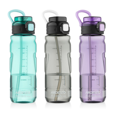 Пляшка для води Ardesto Sport 1000мл чорний (AR2210EG) Вінниця - фото 6