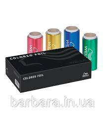 Фольга для мелирования Wella цветная  12*50 мм*200 м плотная 18 мкм (4 шт) Киев - изображение 1