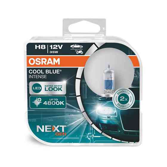 Комплект галогенових ламп OSRAM H8 64212CBN-HCB Cool Blue Intense NG +100% 4800 K 35 W 12 V PGJ19-1 (2 шт.) Харків
