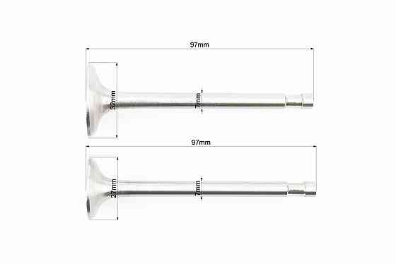 Клапан впускний (h-97; D-32; d-7), випускний (h-97; D-27; d-7) к-кт 2шт R175A/R180NM Киев