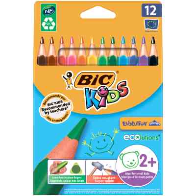 Олівці кольорові Bic Evolution Triangle 12 шт (bc8297356) Вінниця