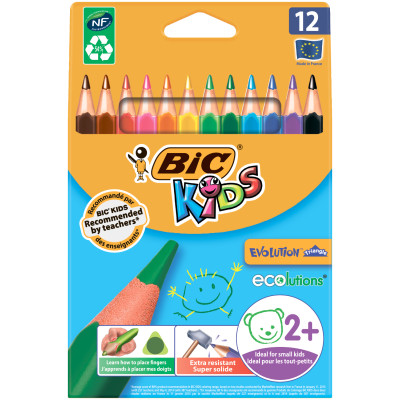 Олівці кольорові Bic Evolution Triangle 12 шт (bc8297356) Вінниця - фото 1