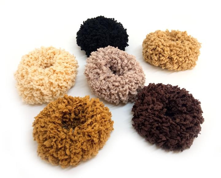 Гумки для волосся волохатие уп 20 шт Київ - фото 1