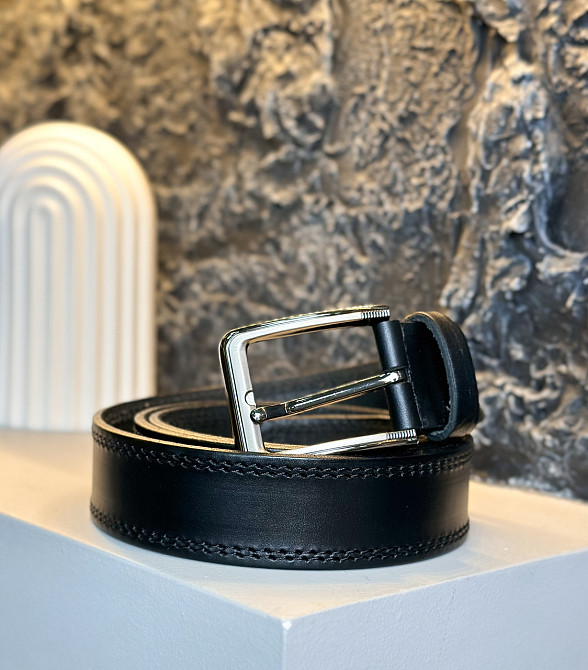 Шкіряний чоловічий ремінь Київ - фото 6