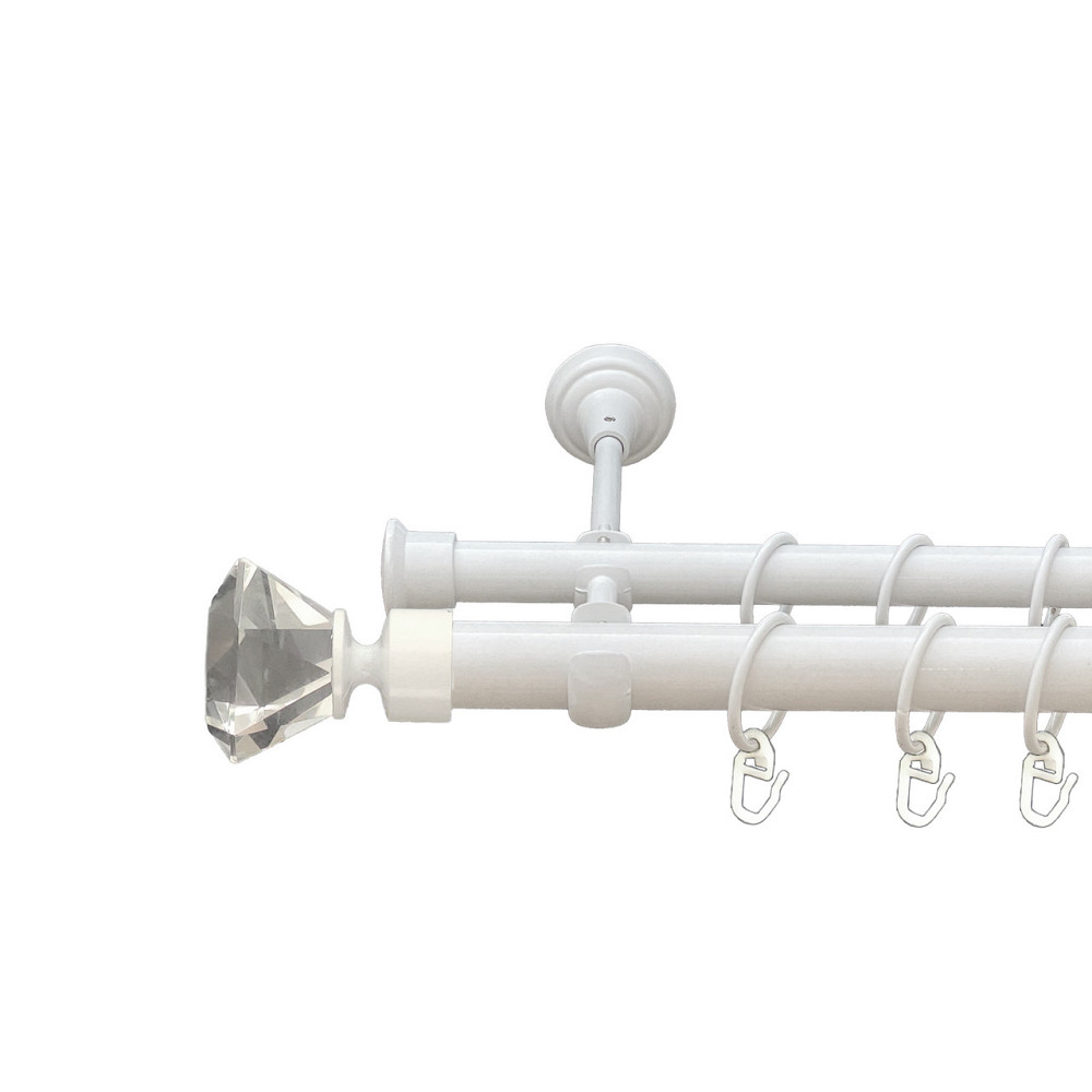 Карниз Orvit Спектралія металевий дворядний відкритий Арктіс 25\19 мм 240 см (00-00010352) Львов - изображение 1