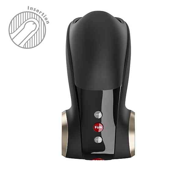 Мастурбатор для головки пеніса Fun Factory COBRA LIBRE II Black, 2 мотори, гра без рук Sex Aura Київ