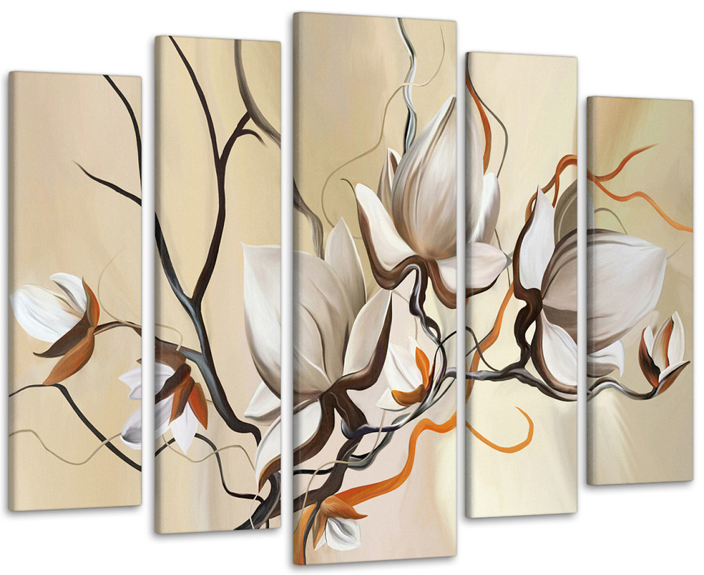 Модульна картина Абстракція Квіти Art-145_5 Київ - фото 1