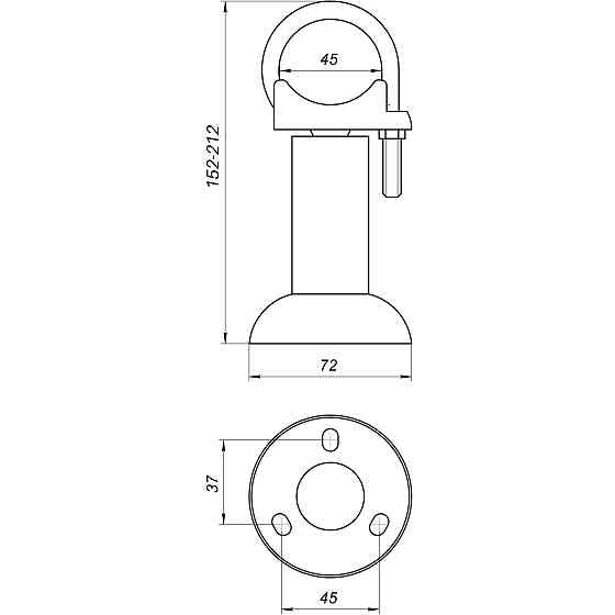 Підлоговий кронштейн секційного радіатора CRISTAL NR-1014 Тернопіль