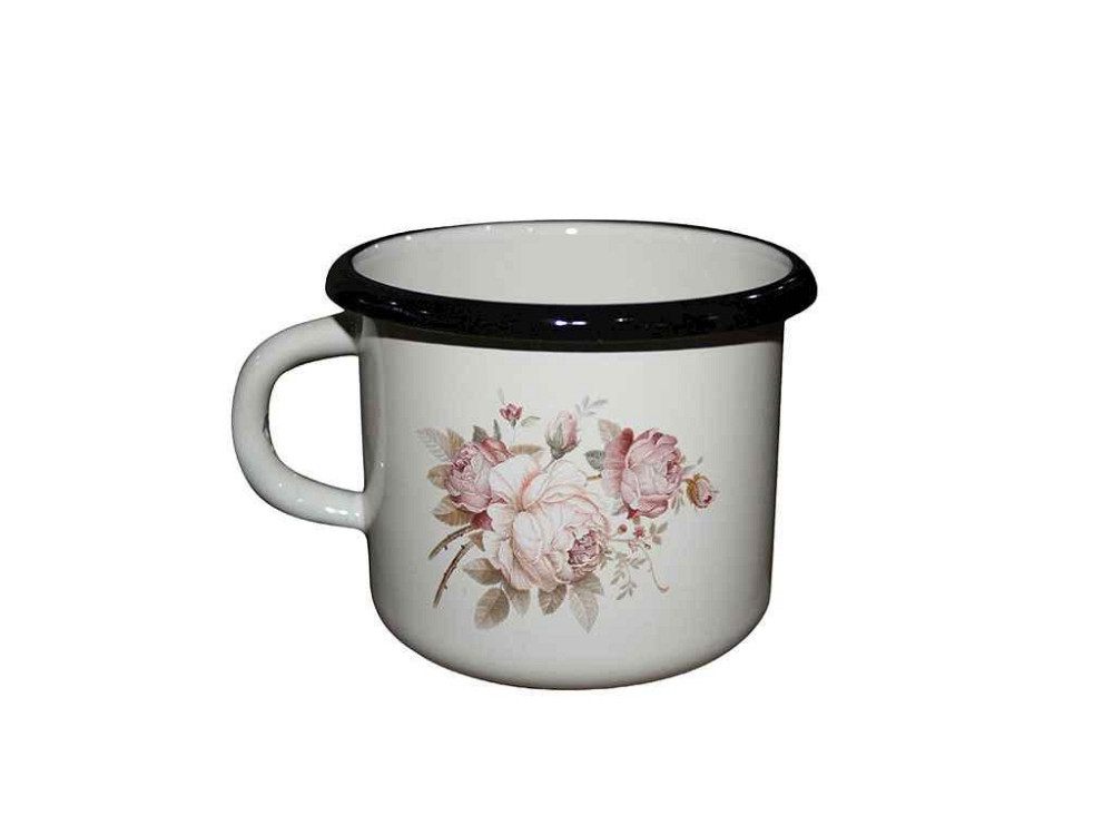 Кружка ем. без кришки 1,0л/2 Rose Amazing Flowers (milk) (I0107/2) ТМ IDILIA Київ - фото 1