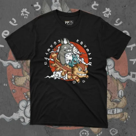 Футболка чоловіча з  принтом Тоторо 2 Розмір 48 Anime0980 Дніпро