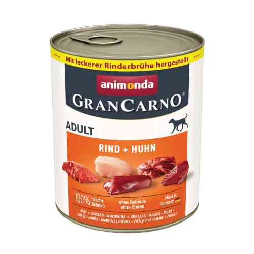 Корм влажный GranCarno Adult Beef Chicken для взрослых собак с говядиной и курицей 800 г Киев
