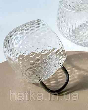 Кухоль чашка Olens "Драго" 430 мл 8030-262 прозорий сірою ручкою Київ