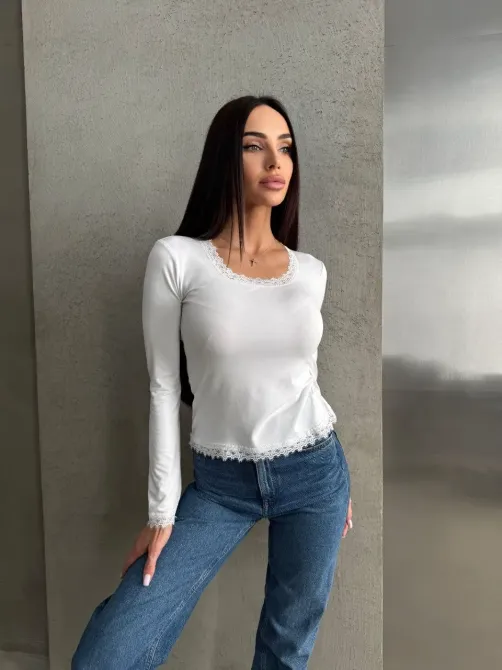 Женская блуза с кружевом Одесса - изображение 9