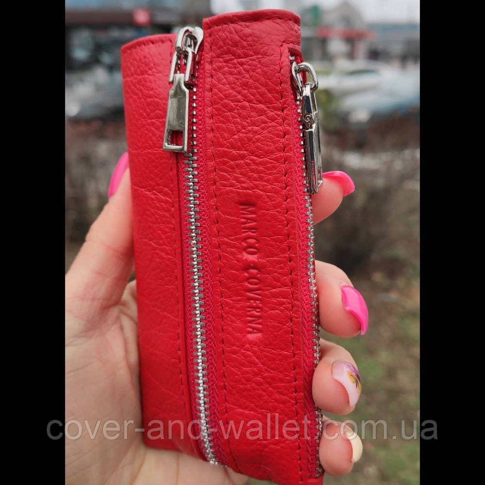 Красная женская ключница с карабинами под каждый ключ Marco Coverna (MC 017-2) Киев - изображение 6