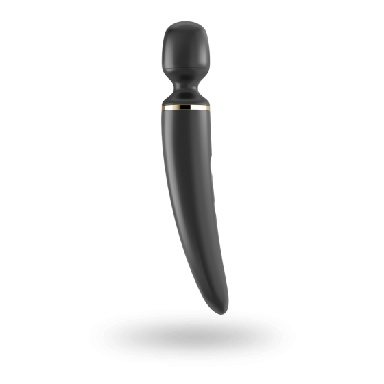 Вибромассажер Satisfyer Wand-er Woman (Black/Gold), водонепроницаемый, мощный, размер XXL Sex Aura Киев